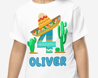 Camisa de cumpleaños Fiesta, camisa de 4to cumpleaños, camisa personalizada, cuarto cumpleaños, camisa de cumpleañero de taco, camisa de fiesta de cumpleaños mexicana 63