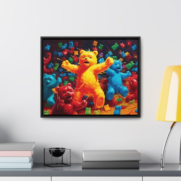 Jelly Groove - Gallery Canvas Wraps, Horizontal Frame | fun | delightful | playful | tasty | joyful | entertaining