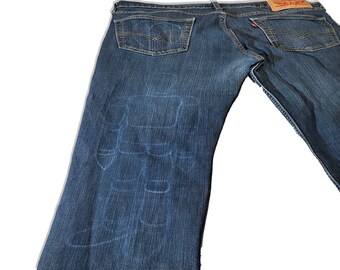 One Of One Levi's Blue Jeans, regalo denim personalizzato per
