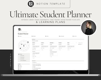 Notion Template Student Planner I Academic Planner I Learning Planner Notion I College Planner Template