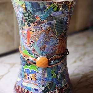 Home Decor Decoupage Glass Vessel Vase