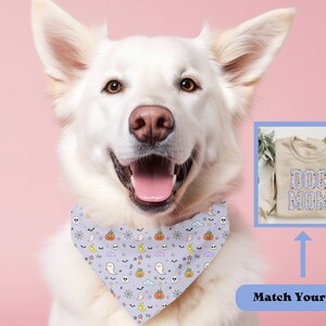 Halloween Party Bandana, Halloween Dog Bandana, Gift for Dog, Halloween Dog Costume, Gift for Dog Lover, Halloween Outfit for Dog and Mom