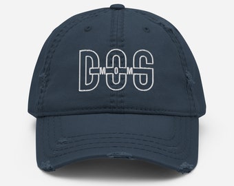 Distressed Dog Mom Baseball Hat, Embroidered Dog Mom Dad Hat, Distressed Dog Mom Cap, Dog Mom Cap, Dog Mom Gift, Christmas Gift for Dog Mom