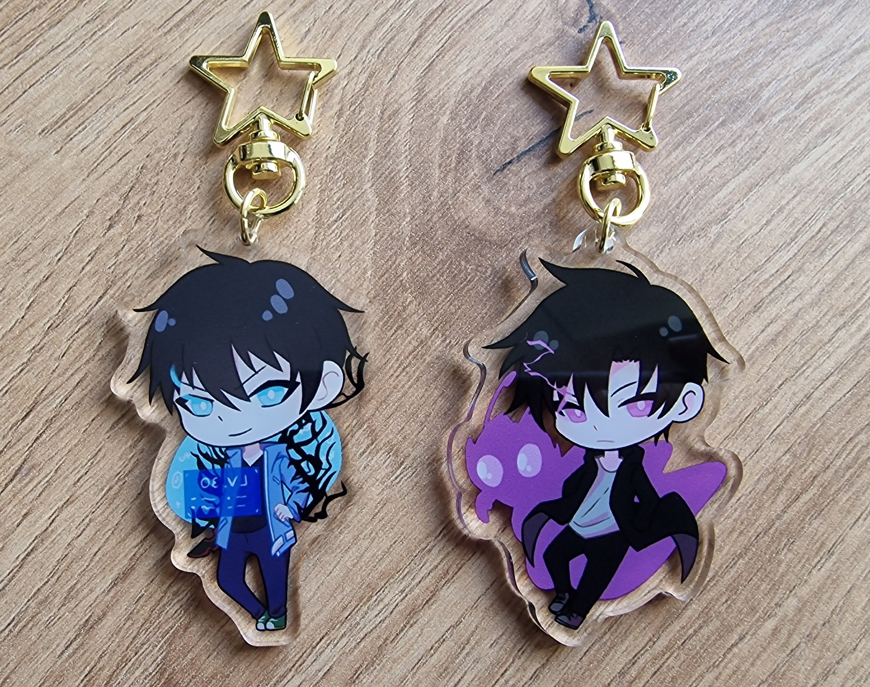 Sung Jin Woo Solo Leveling Keychain - Etsy