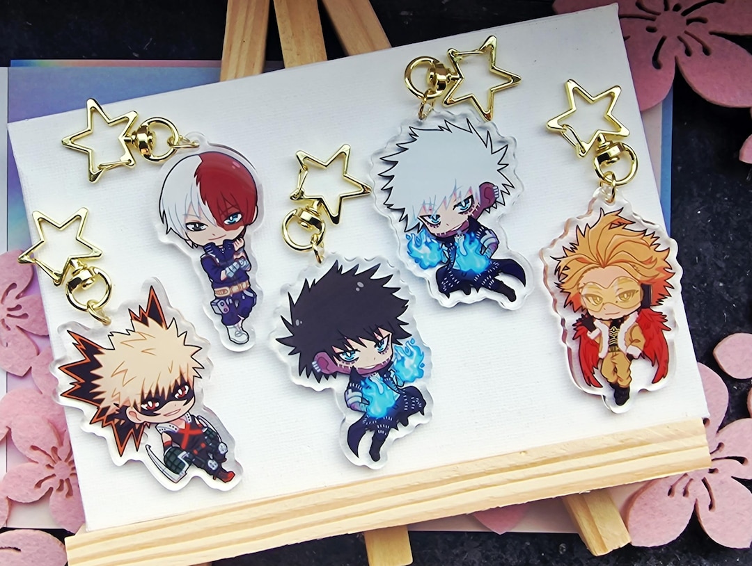 My Hero Academia Keychains - Etsy
