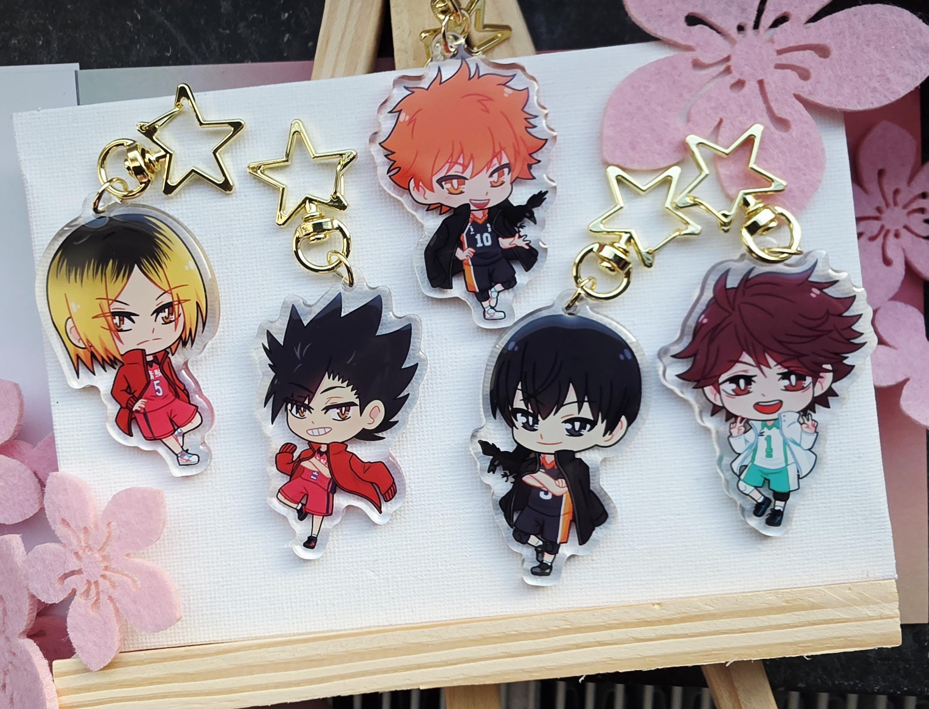 Haikyu!! Haikyuu Keychains Hinata, Kageyama, Kenma, Kuro, Oikawa - Etsy