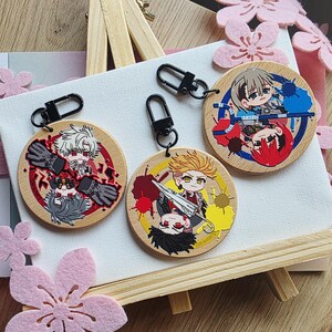 Gachiakuta 2P version Wooden Embossed Keychains