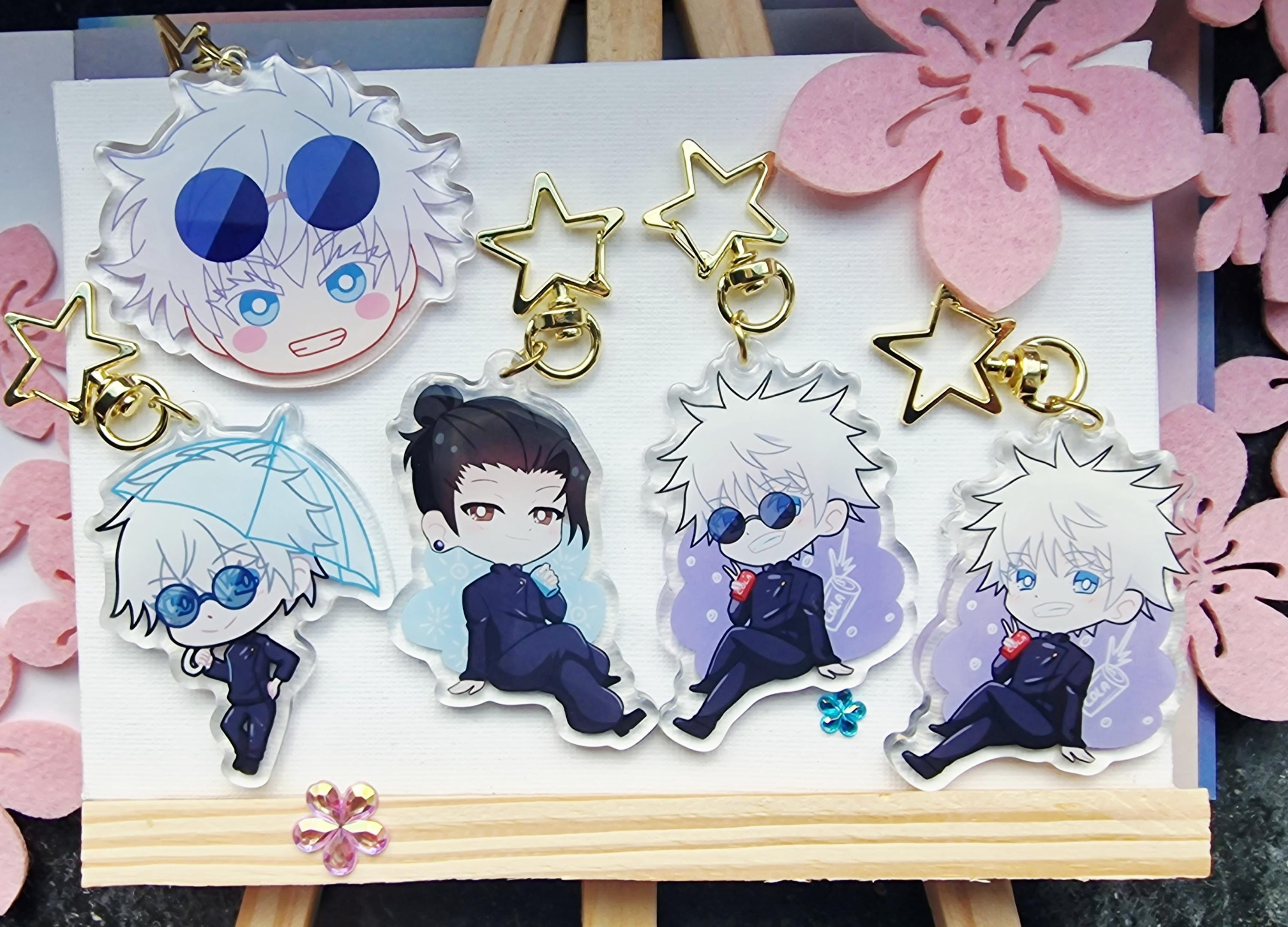 Gojo Satoru Geto Suguru Jujutsu Kaisen Hidden Inventory Keychain