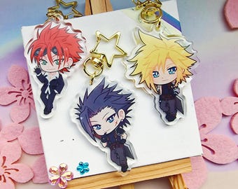 FFVII Final Fantasy VII Cloud, Zack & Reno Keychain