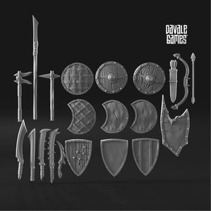 Varagon Adventurer Miniatur | Ring of Legends | Fantasy Resin Figur | Schwertkämpfer für Tabletop | 28mm