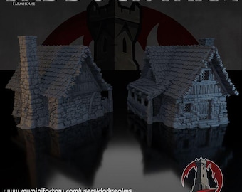 Dark Realms – Fattoria Baddock | Fattoria stampata in 3D per giochi da tavolo, D&D, wargame e diorami