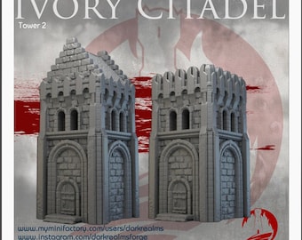 Ivory Citadel - Tower 2 Tabletop Fanatasy Spiel großer Turm
