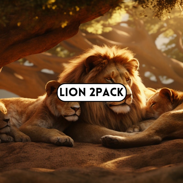 Lion Digital Backdrop, Digital Background, Lion Nature Background for Photographers, Photoshop Backgrounds, backdrop overlays
