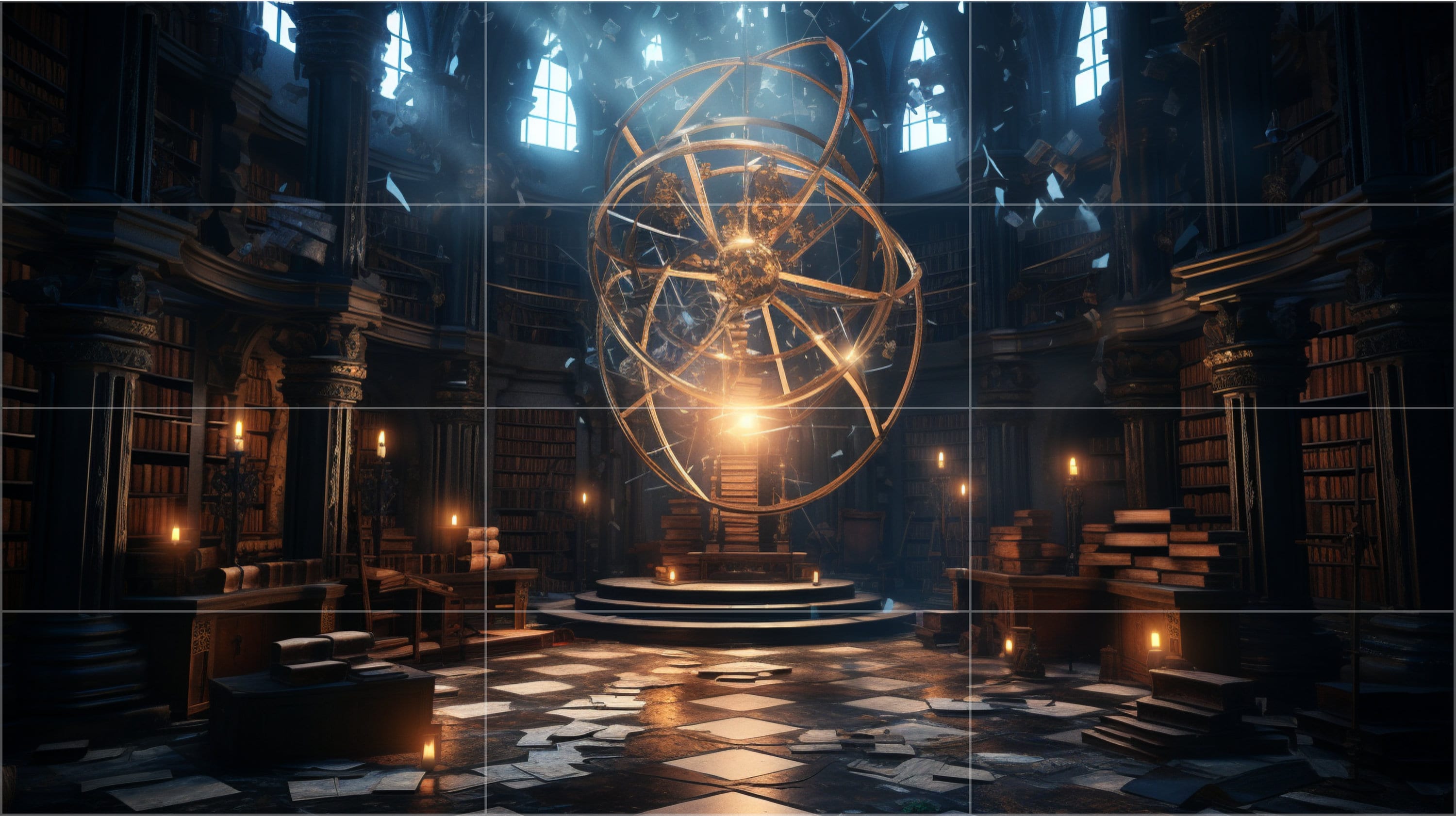 Mage Digital Backdrop, Digital Background, Wizard Background for ...
