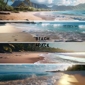 Beach Backgrounds, Hawaii, Beach clip art for composite Photography, Beach digital art, Beach backdrops