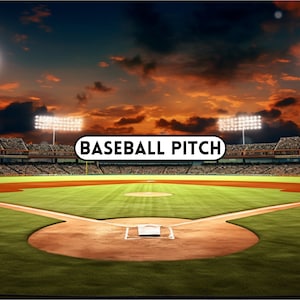 Sfondo digitale di baseball, sfondo digitale, sfondo del campo da baseball per fotografi, sfondi Photoshop, sovrapposizioni di sfondi