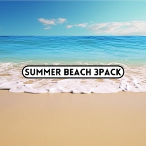 Fondo digital de playa de verano, fondo digital, fondo de playa para fotógrafos, fondos de Photoshop, superposiciones de fondo