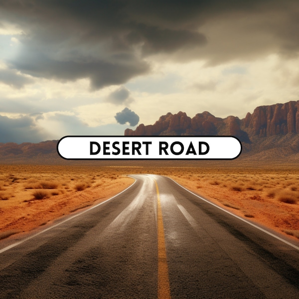 Desert Road Digital Backdrop, Digital Background, Desert Road Background for Photographers, Photoshop Backgrounds, backdrop overlays