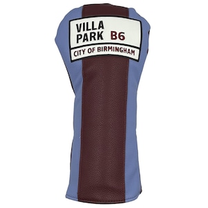 Headcover voor golfdriver Aston Villa Villa Park