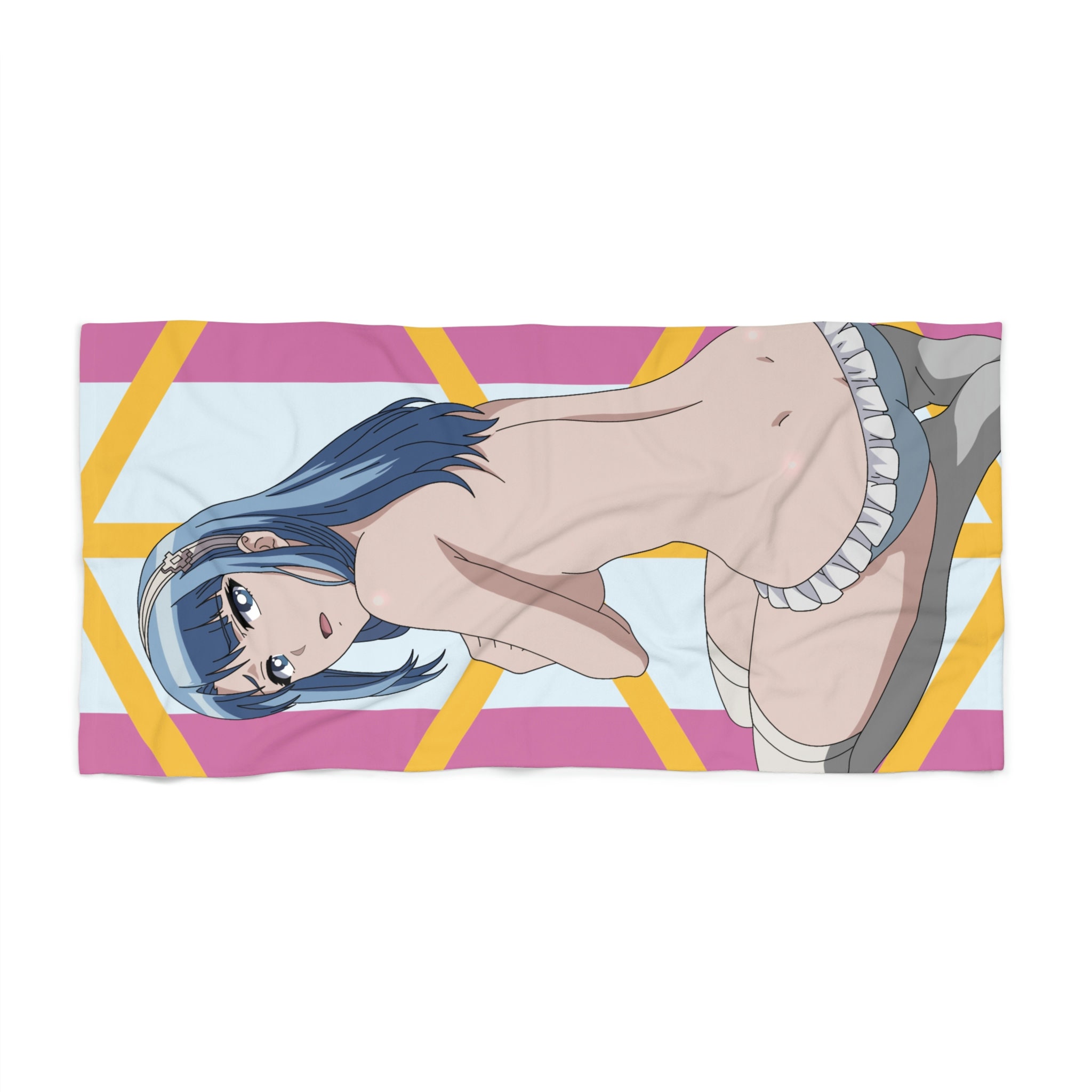 Anime Waifu Beach Towel