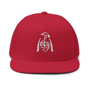 Mihali note Logo Flat Bill Cap | Embroidered Snapback