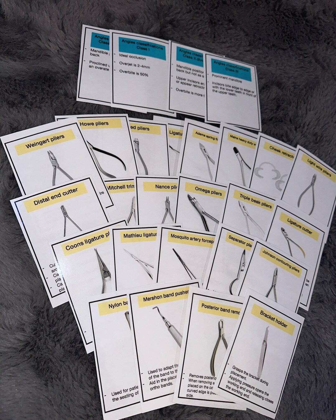 Orthodontic Instruments and Basic Angles Classifications Etsy