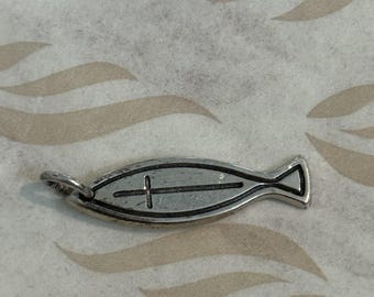 James Avery Retired Sterling Silver RARE Original Ichthus Fish
