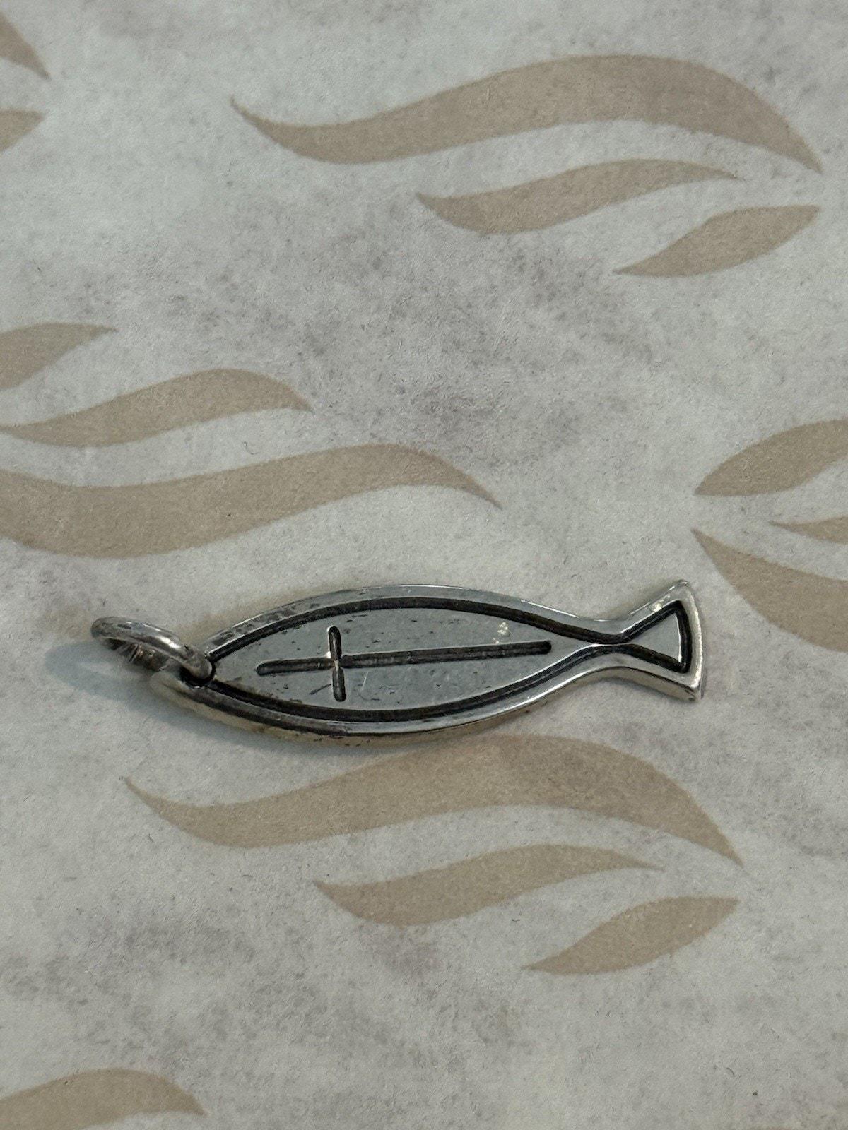 James Avery Retired Sterling Silver RARE Original Ichthus Fish