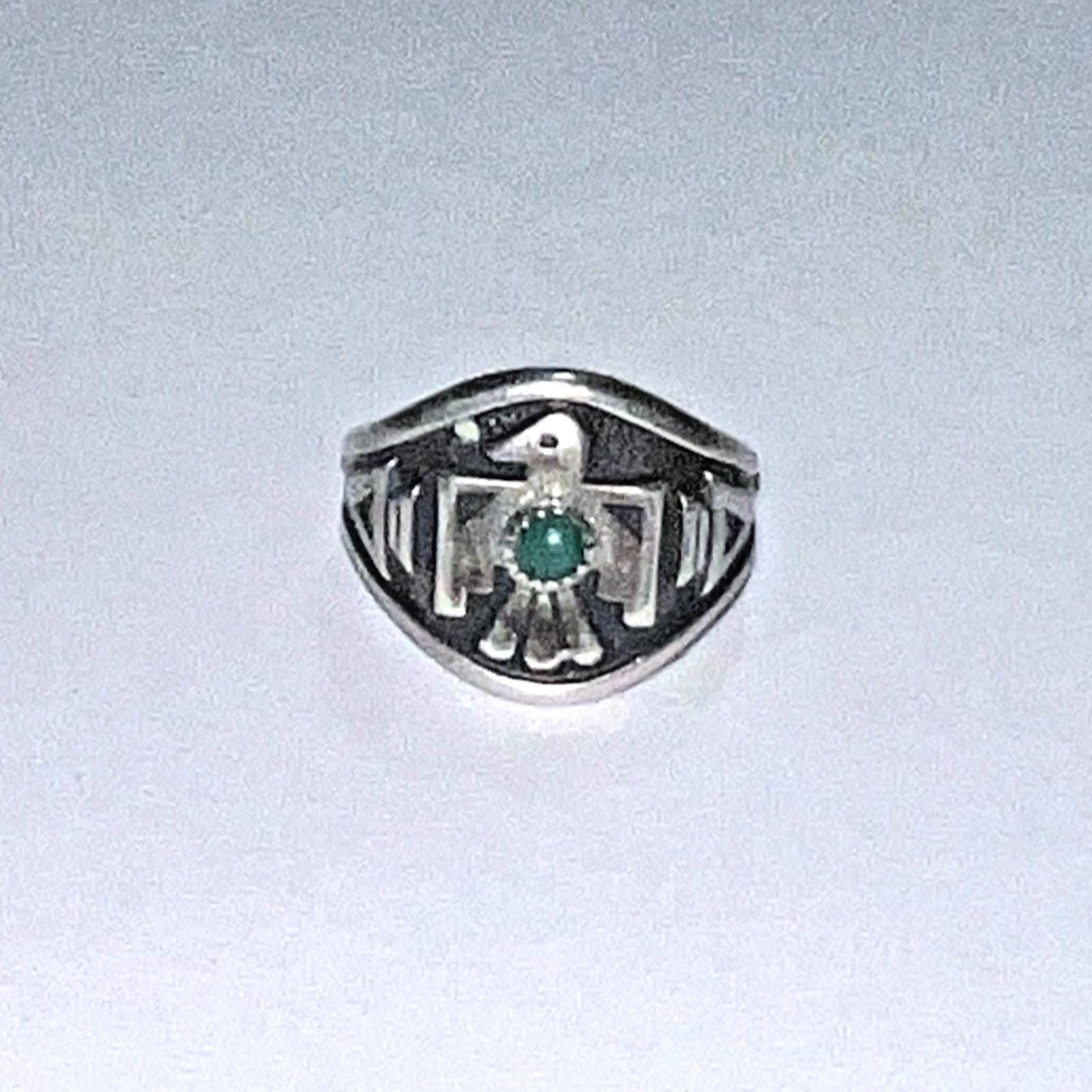 Vintage Bell Trading Navajo Post Sterling Thunderbird Ring W Vintage Bell Trading Navajo Post Sterling Thunderbird Ring W