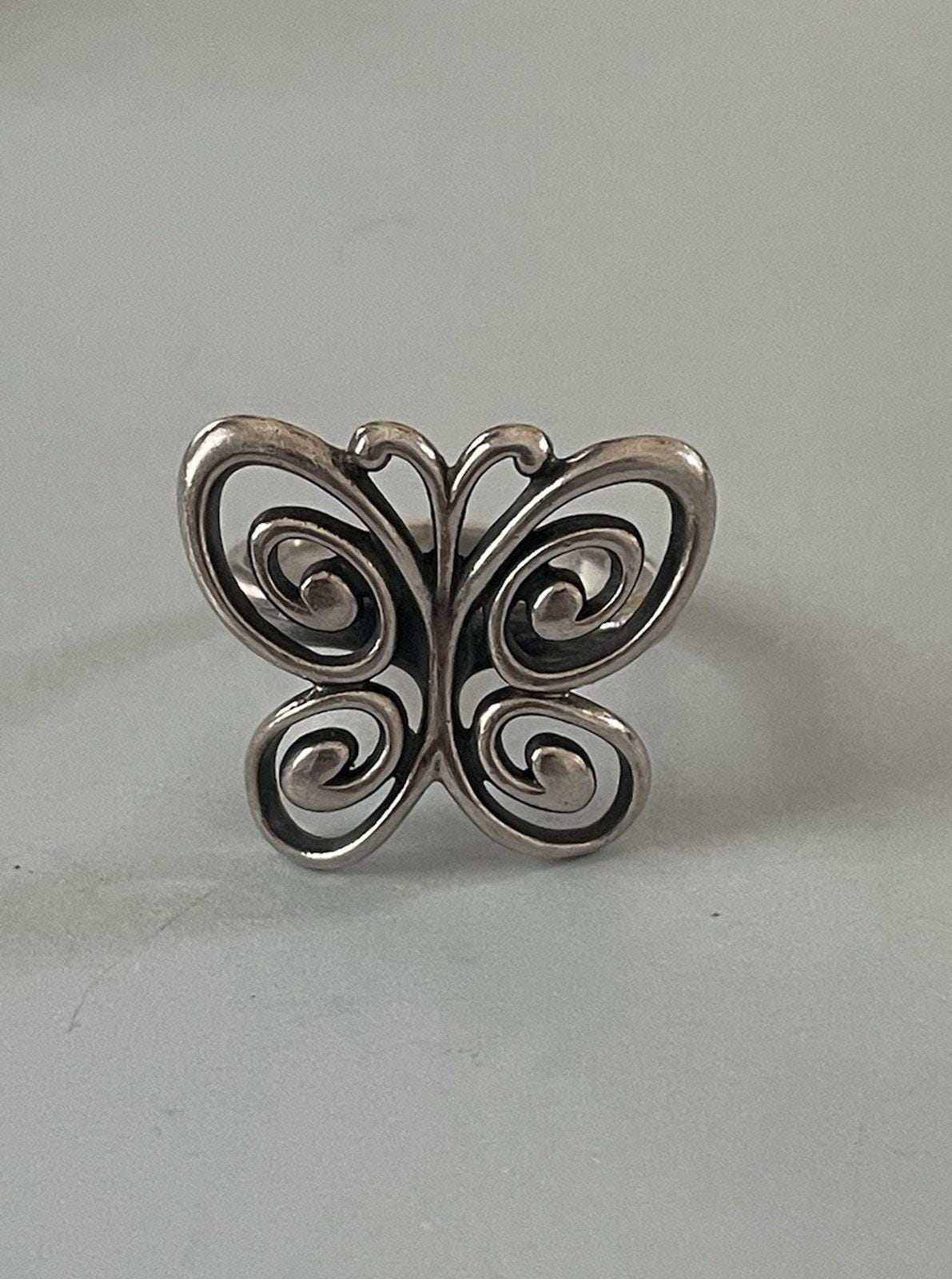 Retired James Avery Butterfly Ring