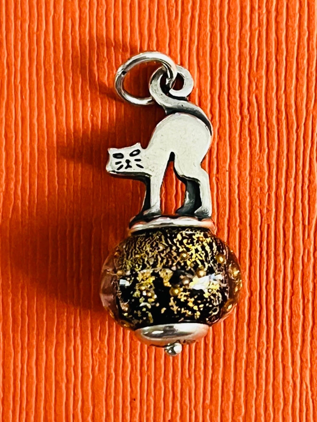 James Avery Brand New Retired Silver Scaredy Cat Finial Charm