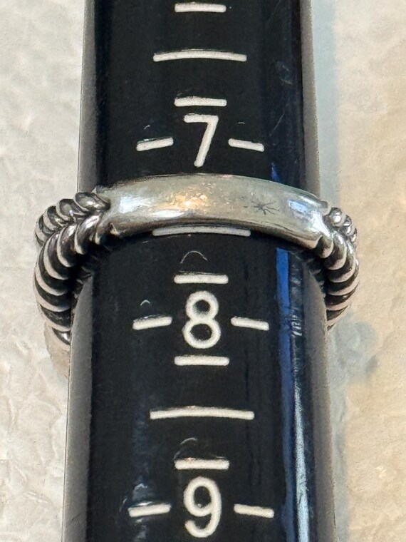 Sterling Silver & Solid 18K Gold Basketweave Clov… - image 6