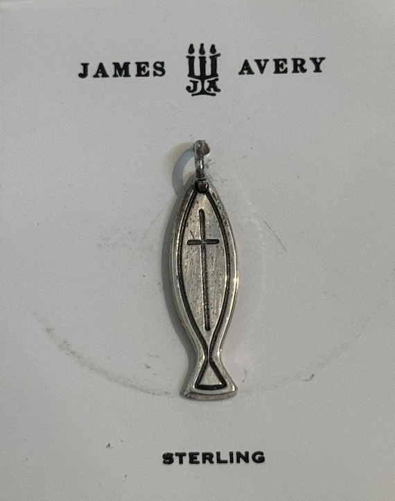 James Avery Retired Sterling Silver RARE Original Ichthus Fish