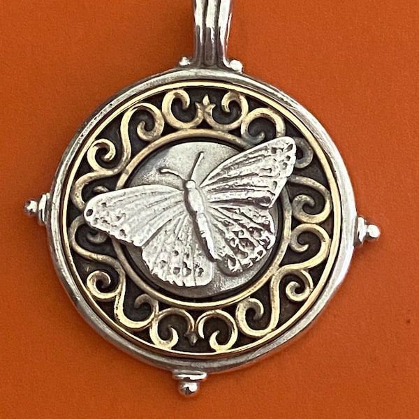James Avery Retired Butterfly Pendant Etsy