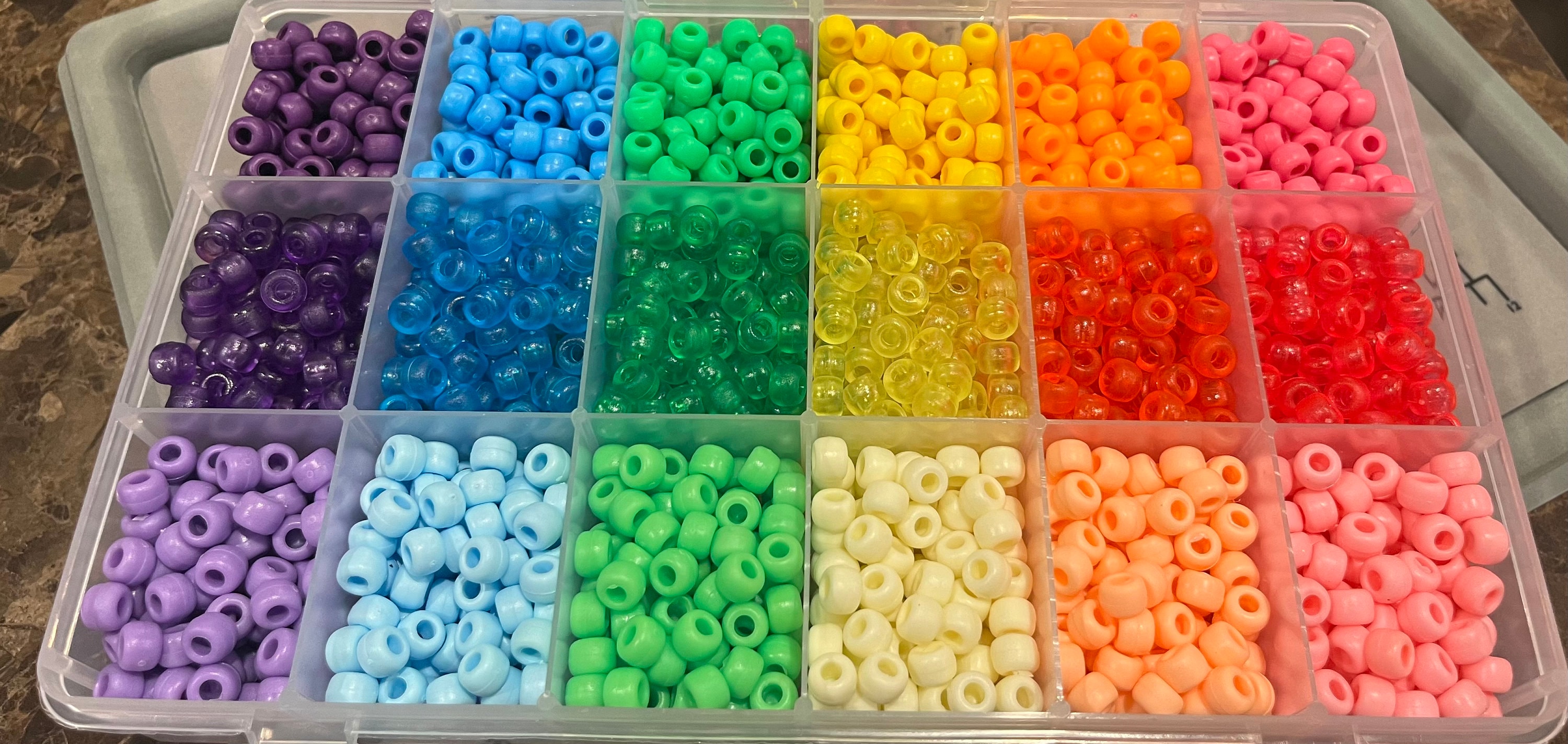 Simple Plastic Bead Bracelets Etsy