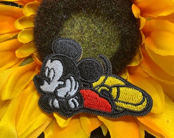 Mickey Mouse patch, iron on patch, embroidered patch, applique, patch for jacket, patch for backpack, disney inspired