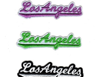 Los Angeles Iron on Applique Patch - California, CA Badge - for Hats, Shirts, Shoes, Jeans, Bags, Sewing Decorating DIY Craft so much more