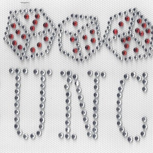 Bunco Rhinestone Iron On Iron On Heat Transfer MOTIF Applique Hotfix Dice Game Rolling