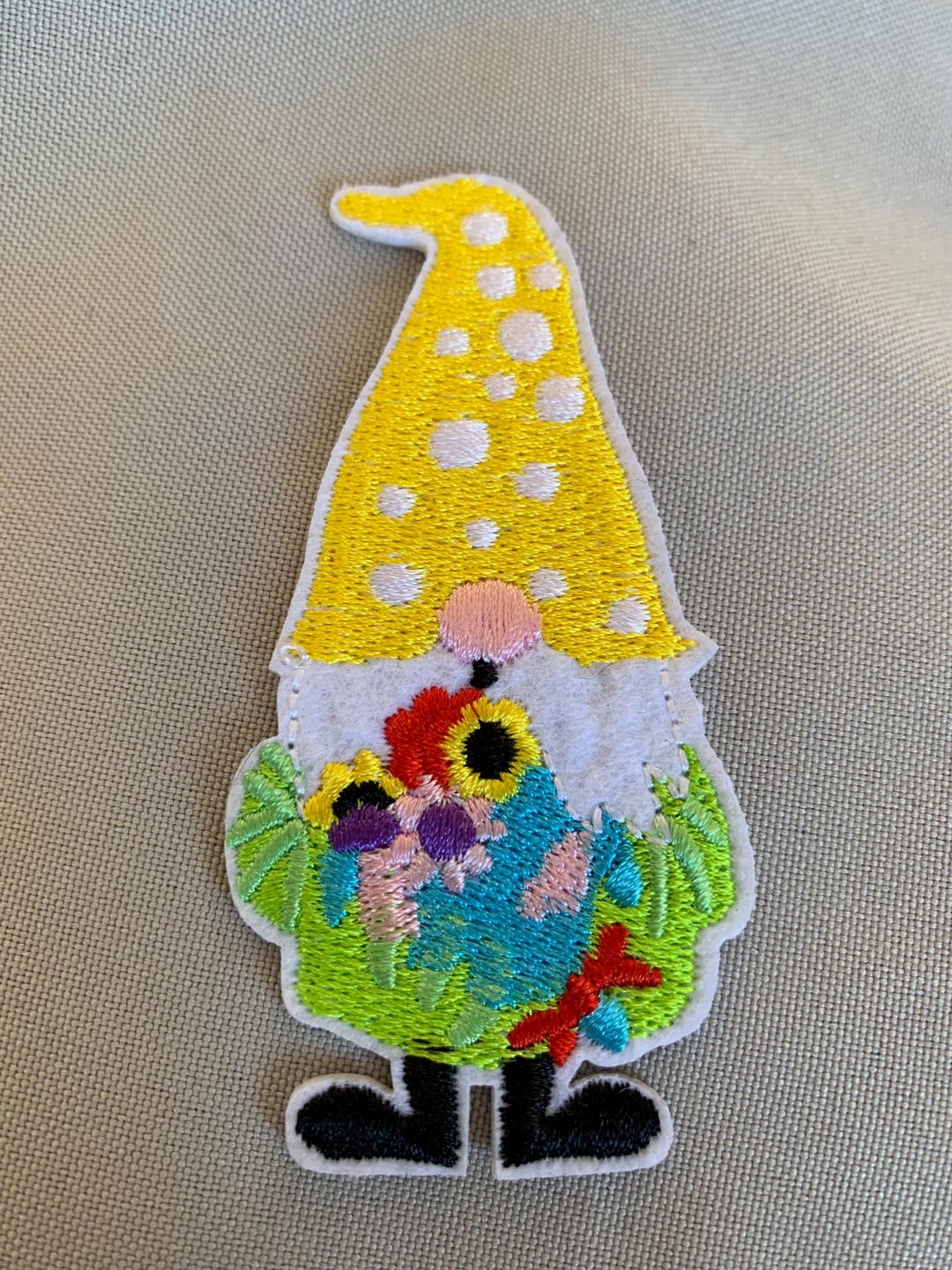 Janome Patch Gnome, Garden Spring, Gnome, Embroidered Patch, Western Patch ...