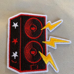 Speaker Patch, DJ Embroidered Patch, Dance Patch, Embroidery Patch, Iron On Patches, horse shoe