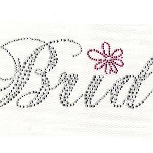 Bride Iron On, Mrs to Be Wedding Rhinestone Iron On Heat Press Crystal MOTIF Shirt Robe Applique Hotfix Heat Transfer