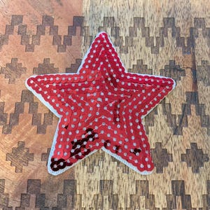 Star Patch, Sequin iron on patch, embroidered patch, sew on patch, applique, embroidered patch, applique, Sew on patch