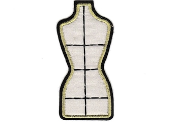 Sewing Mannequin Patch Dress Seamstress Iron on, Embellishment, embroidered, sew on, heat press, clothing, bags, DIY, repair, DIY & Crafts
