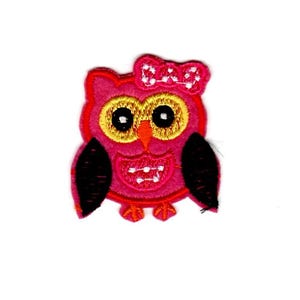 Owl patch, Owl Bird Patch, Iron On Patch Embroidered DIY Iron-on, Sew-on, crafts, jacket, clothing, DIY, motif,