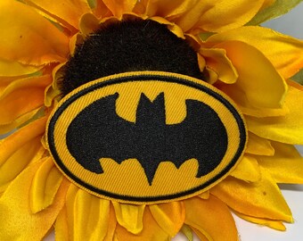 Batman Iron On Patch, Batman Patch, Applique, Embroidery Patch, Iron On Patches, Sew on Patches