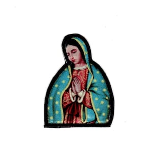 Religious Patch, Guadalupe, Virgin Iron On Patch, Mary Iron-on, Sew-on, applique, crafts, jacket, clothing, DIY, Mary, religious, catholic
