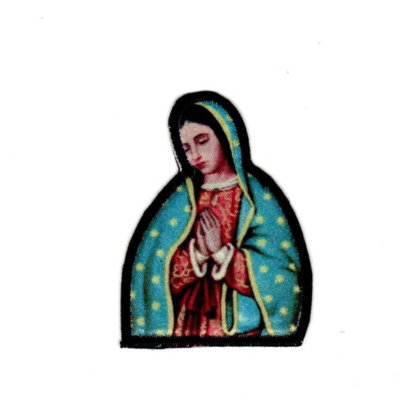 Guadalupe Virgin Iron On Patch, Mary Iron-on, Sew-on, applique, crafts, jacket, clothing, DIY, Mary, religious, graduation sash, catholic