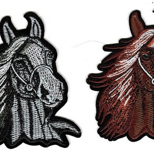 Horse Patch, Racehorse Patch Embroidered DIY Patches, Cute Applique Sew Iron on Kids Craft Patch for Bags Jackets Jeans Clothes