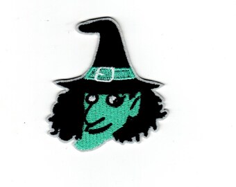 Witch Patch Embroidery Patch Iron-On or Sew-On Accessory for Clothing and Bags DIY Badge Application Spooky Jean