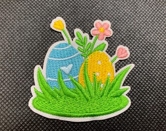 Egg Patches, Easter Egg Patches, Embroidery, Kids Clothes, Cute Embroidery, Sew On Patches, Easter